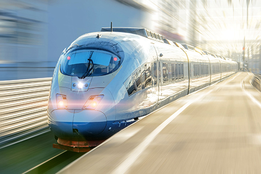 High speed electric train.