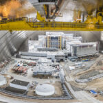Interior view of Chernobyl's Mega Tomb for cleanup of radioactive waste
