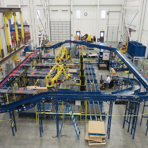 Conveyor palletizer